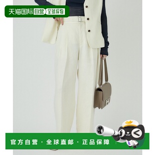 装 137612女装 阔腿裤 1h可退 裤 女士亚麻高腰裤 西装 日本直邮Chaos