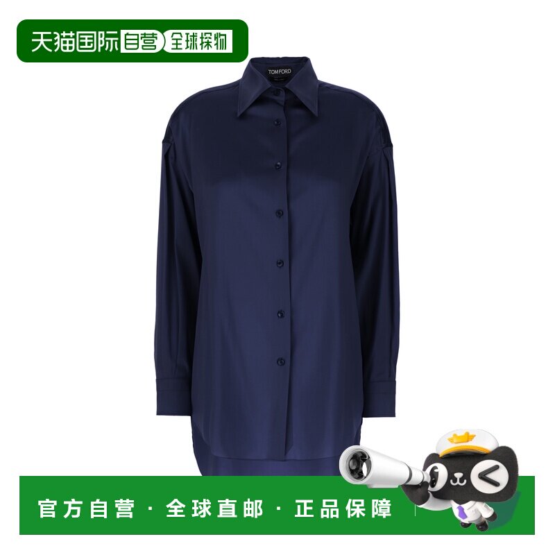 1h可退 香港直邮TOM FORD 女士衬衫 CA3211FAX881HB840 AW2025 蓝