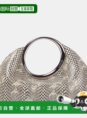 1h可退 香港直邮Jacquemus 女士 Calino 小号蛇纹皮革手提包