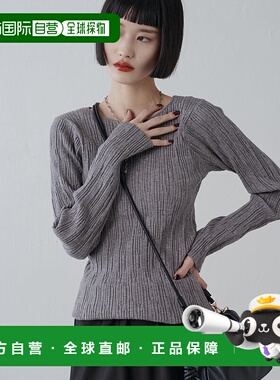 1h可退 日本直邮Lui's FEMME 女装 后幅设计 针织长袖上衣 LUZ105