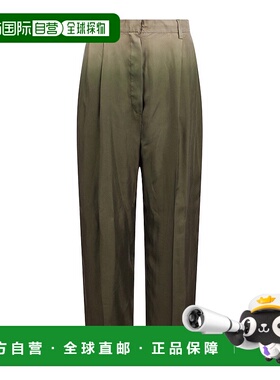 香港直邮PRADA 女士休闲裤 P201ISOOO14TFF0161 AW2024 绿色