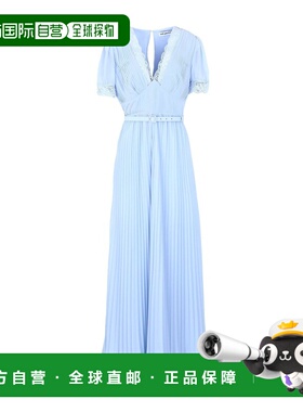 香港直邮Self-Portrait 女士 长款连衣裙 blue蓝色 舒适时尚