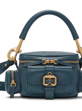 潮奢 Chloe 蔻依 女士 蓝色小号相机包 CHC24AS534N83