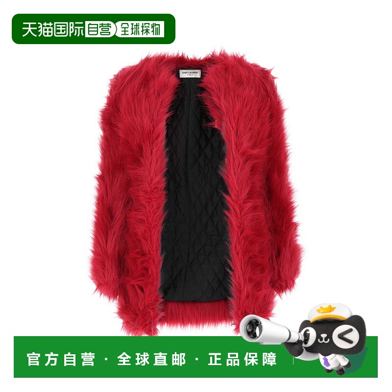 1h可退 香港直邮潮奢 Saint Laurent 圣罗兰 女士 长袖皮草 67314