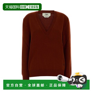 香港直邮FENDI 女士针织衫 FZXD89AYLSF1T6K AW2025 红色 Brick s