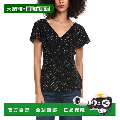 自营rag & bone Yvonne Top - black 美国奥莱直发