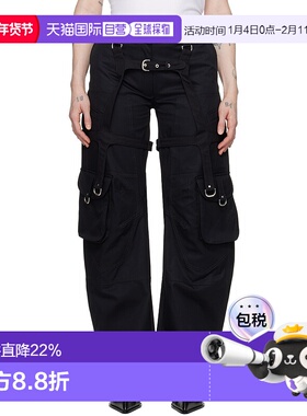 香港直邮off-white 女士 黑色 Harness 长裤 OWCF019C99FAB001
