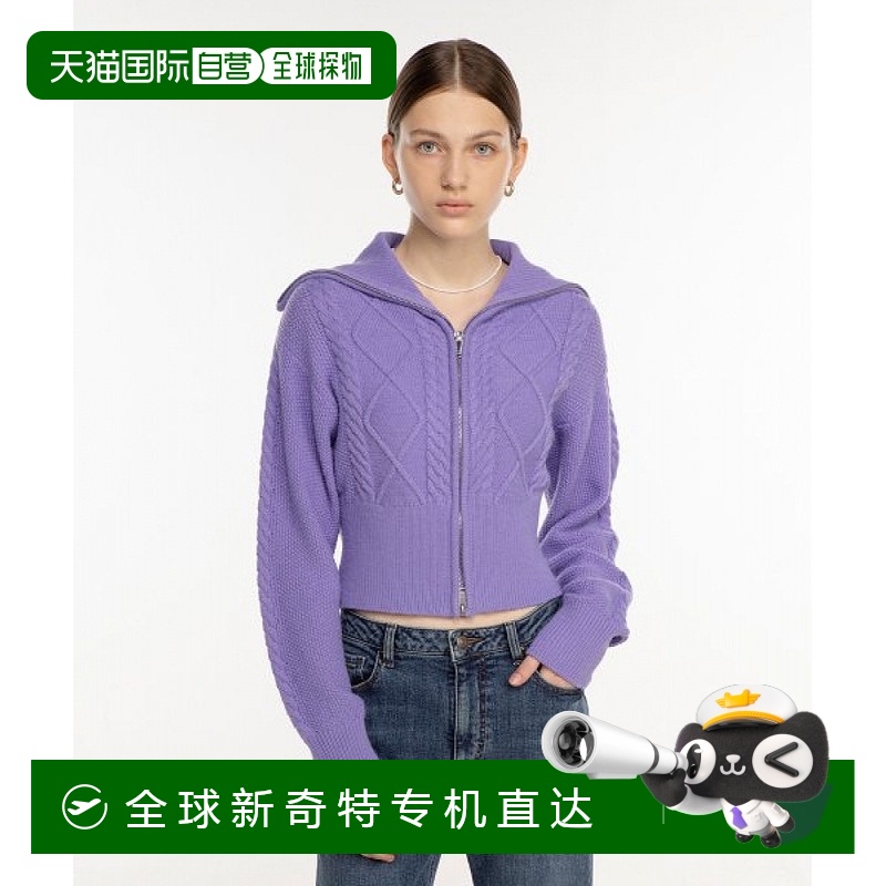 韩国直邮plac女士针织衫拉链时尚休闲 保暖舒适 潮流百搭女装上装