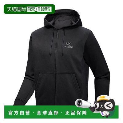 加拿大直邮始祖鸟Emblem Fleece 男款全拉链连帽保暖卫衣