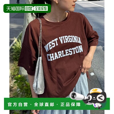 1h可退 日本直邮CIAOPANIC TYPY 女装 美国棉拼接宽松圆领短袖T恤