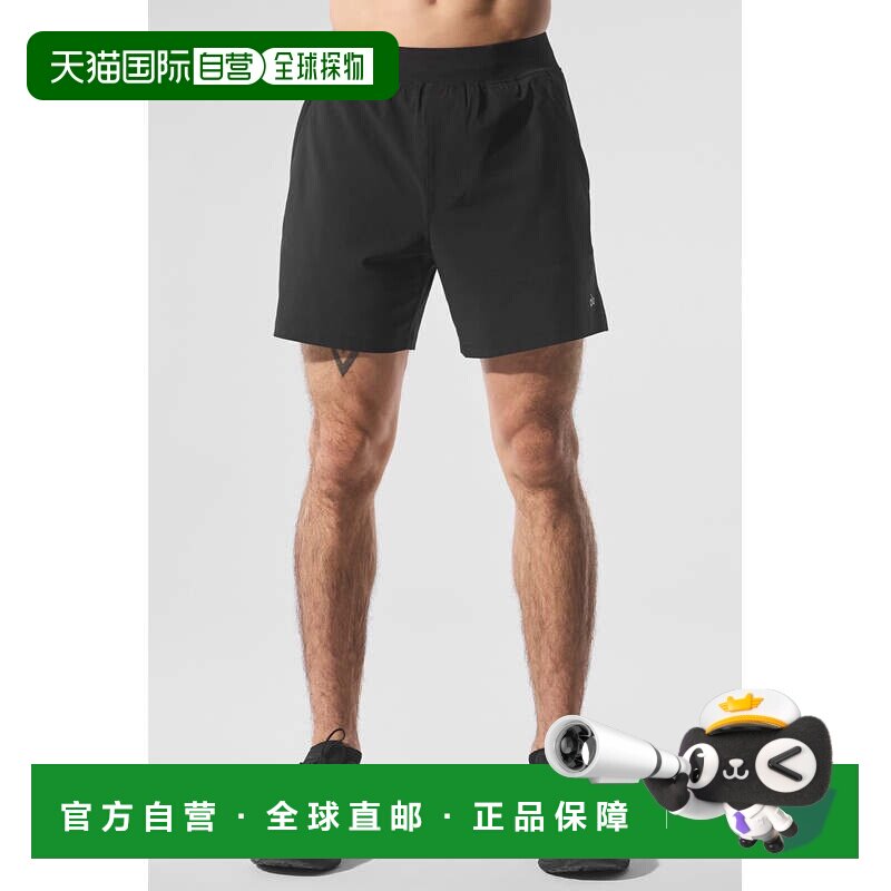 香港直邮alo yoga Repetition 透气舒适合身三分网球休闲短裤 男m图片