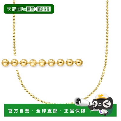 自营Ross-Simons Italian 2.5mm 18kt Gold Over Sterling Bead-C