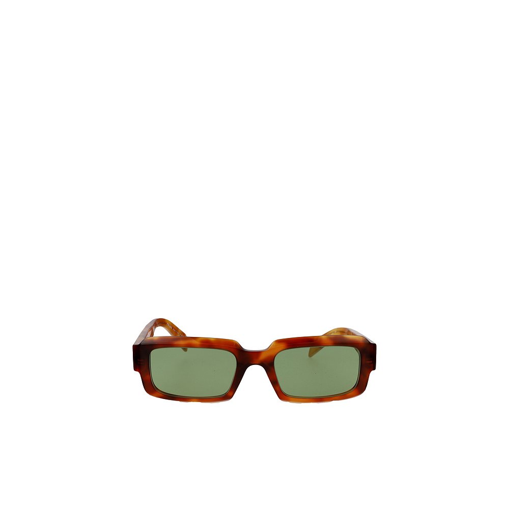PRADA 男士眼镜 PR27ZS11P60C AW2025 绿色 矩形太阳镜
