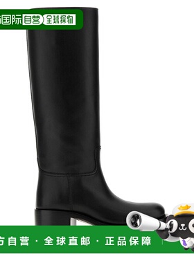 香港直邮PRADA 女士靴子 1W148OF045V69F0002 AW2025 黑色 LEATHE