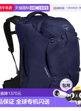 欧洲直邮Osprey Fairview® 55 Travel Pack女士冬夜蓝涤纶旅行包