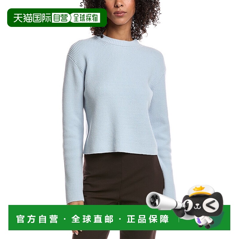 自营Vince Shaker Rib Pullover - blue 美国奥莱直发毛衣针织衫