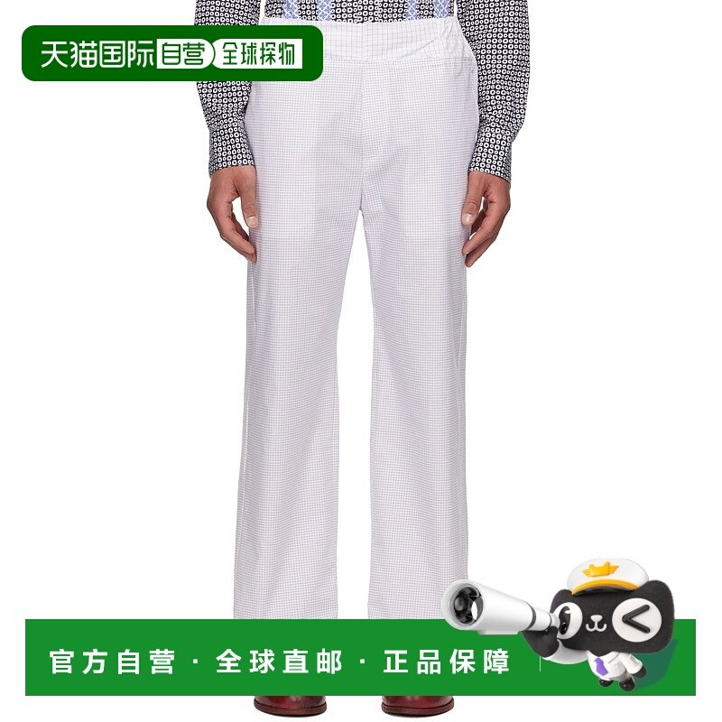 1h可退 香港直邮潮奢 Edward Cuming 男士 白色 Patchwork Elasti