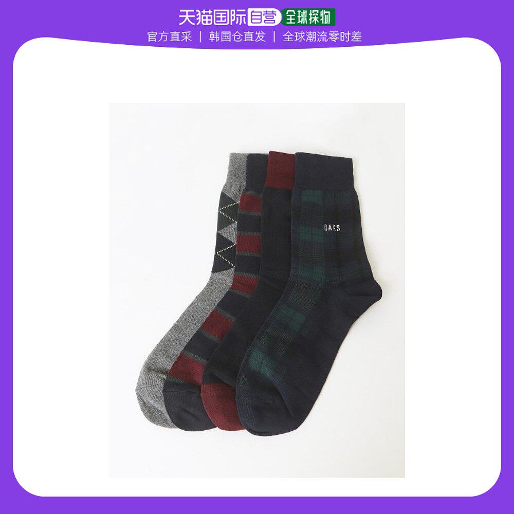 韩国直邮daks mens accessories dbss3f909bk袜子