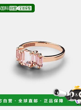 1h可退 香港直邮潮奢 SUZANNE KALAN 女士 14kt玫瑰金铯绿柱石戒