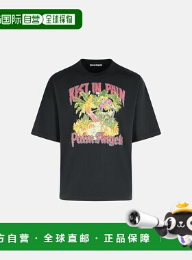 1h可退 香港直邮潮奢 Palm Angels 棕榈天使 男士 黑色 Rest In P