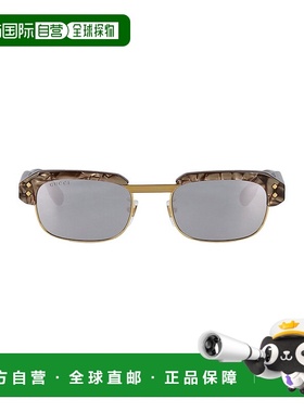 香港直邮GUCCI 女士眼镜 746938J07402381 AW2023 灰色 SUNGLASSE