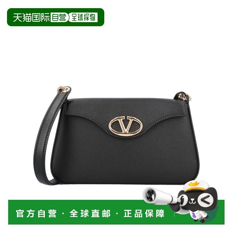 1h可退 香港直邮VALENTINO 女士斜挎包 WP0AD4MIM0NO CO 黑色 徽