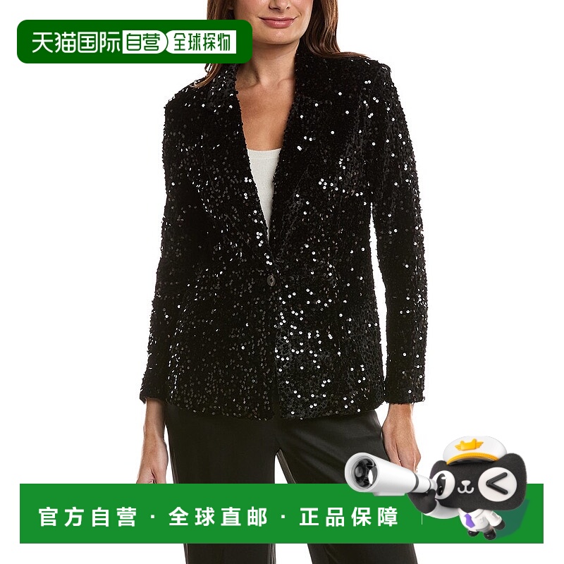 自营Nanette Nanette Lepore Velvet Sequin Jacket - black 美国