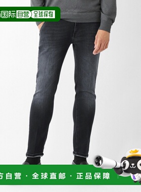 日本直邮PT Torino Denim 男士黑色拉链牛仔裤 锥形修身款 C5ZP01