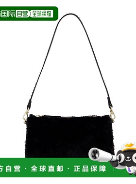 自营 manu atelier黑色皮革迷你棱柱包-黑色 美国奥莱直发