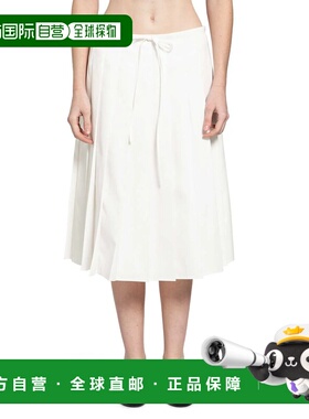 香港直邮PRADA 女士半身裙 P145VX187PF0009 SS2026 白色 GONNE