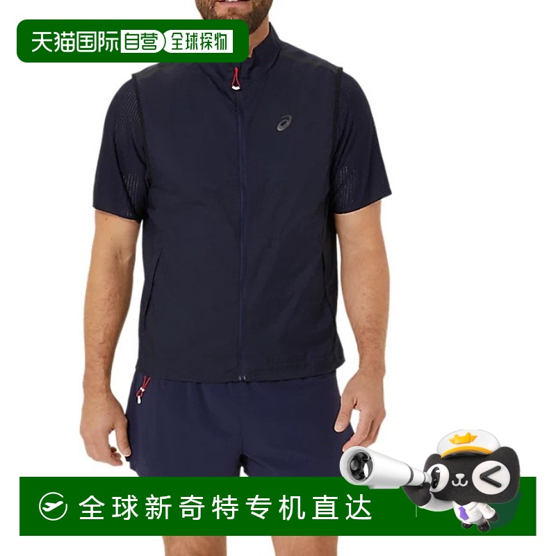 日本直邮Asics METARUN PACKABLE GILET 吸湿排汗舒适简约短袖T恤