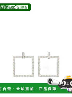 1h可退 香港直邮Roger Vivier 方形耳环 REWOR770100AGK配饰