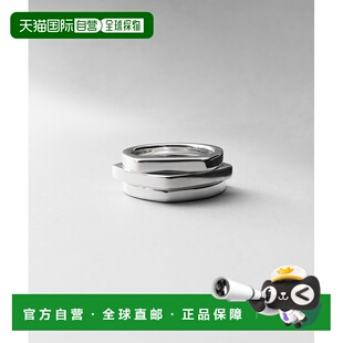 1h可退 日本直邮COCOSHNIK 女士几何堆叠环指环 3件套 7676125799