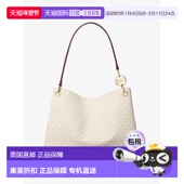 香草色 自营michael korsChristina大号签名标志单肩包 美国奥莱