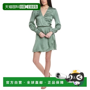绿色 自营 正面裹身迷你连衣裙 Dahl 美国奥莱直发 Bella