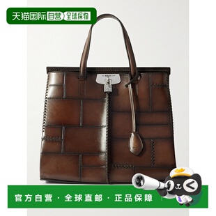 香港直邮Berluti 伯尔鲁帝 男士 Luti 38 Venezia Mosaico 拼接皮