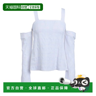 1h可退 香港直邮潮奢 Topshop 女士 上衣 white白色 舒适时尚