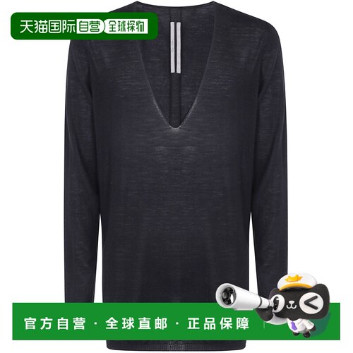 香港直邮RICK OWENS 男士针织衫 RU02F4611M09 AW2026 黑色 
