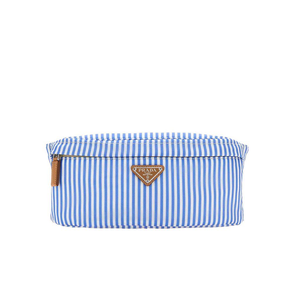 Prada 徽标贴片条纹腰包 2VL0342CN7VTOO