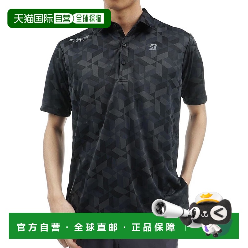 【日本直邮】普利司通高尔夫运动短袖 AGM08A 黑色