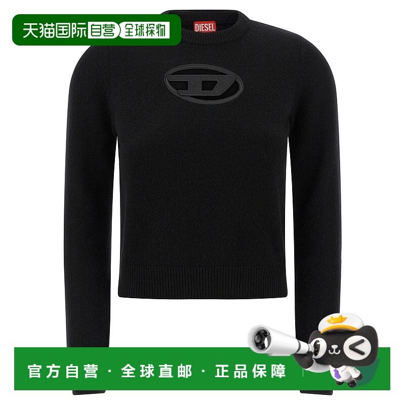 香港直邮DIESEL 女士针织衫 A176870KCAE9XXA AW2025 黑色 M-Aree