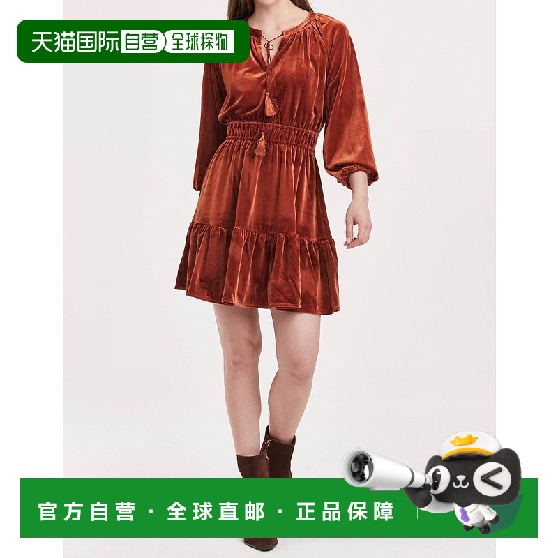 自营 another loveRoasted Pecan Gillian Dress In Brown - brow