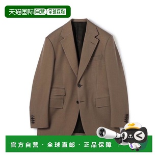 1h可退 日本直邮TOMORROWLAND 丝绸羊毛马海毛单排两粒扣西装外套