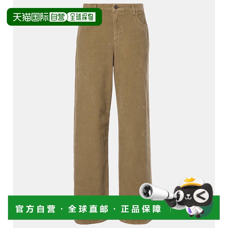 香港直邮The Row 女士 Eglitta 棉质灯芯绒阔腿裤