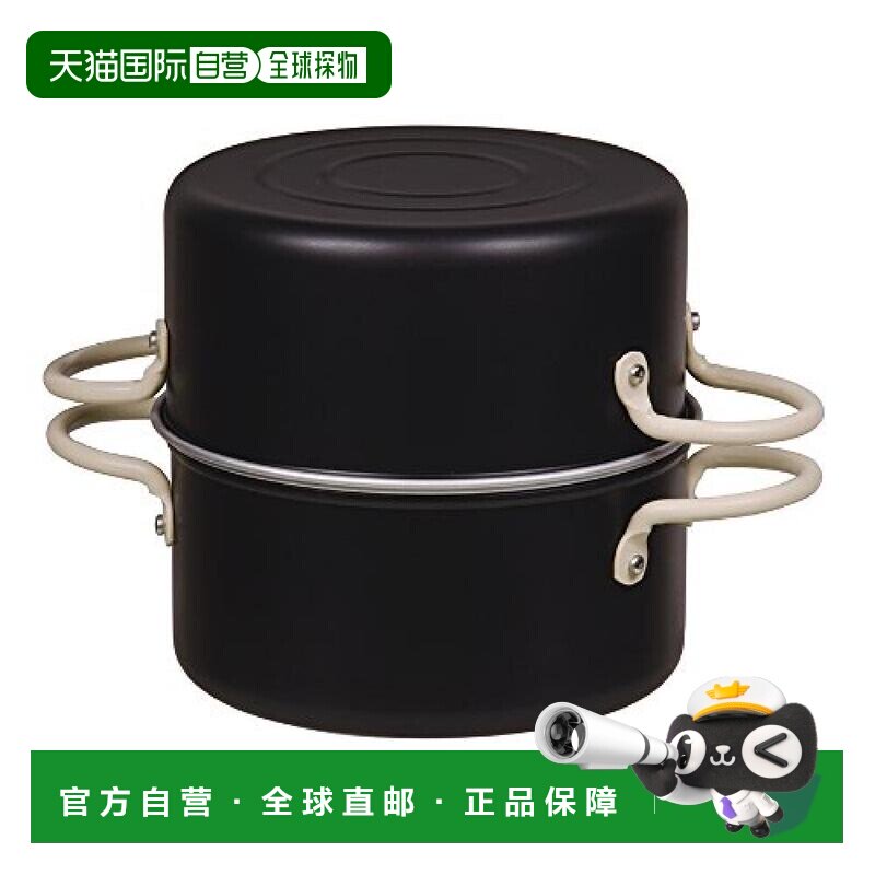 【日本直邮】PEARL METAL油炸锅珍珠金属便当用双层双手炸锅铁锅1