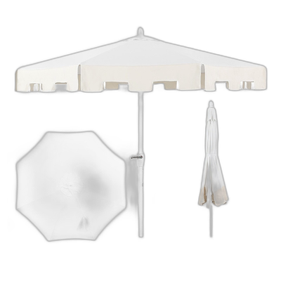 jonathan yBaiona 9 英尺经典 MidCentury 市场露台遮阳伞，带防