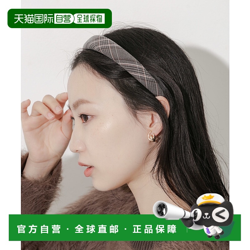 1h可退 日本直邮SMELLY 女士 格伦格纹 发箍 复古英伦风设计 SMA6
