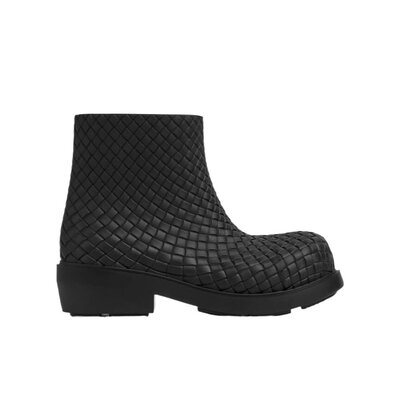 Bottega Veneta BV 24FW Intreccio图案短筒靴 Women