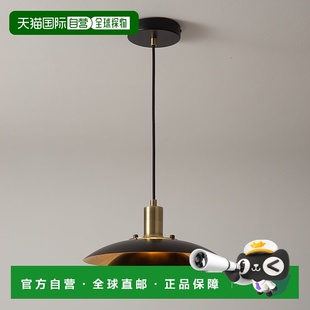 nova 小吊灯 Mirage 哑光黑色和金叶 californiaRancho 自营