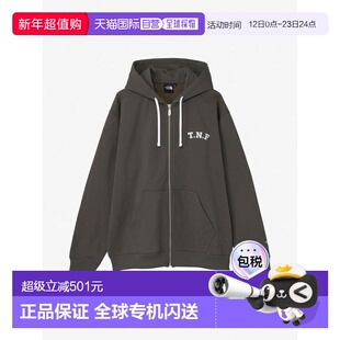 1h可退 日本直邮THE NORTH FACE TNF标志杂色拉链连帽卫衣男女同